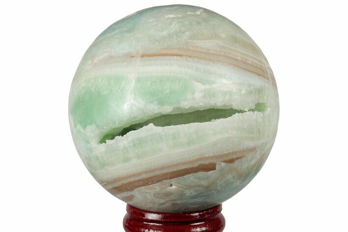 Polished Blue Caribbean Calcite Sphere - Pakistan #187700